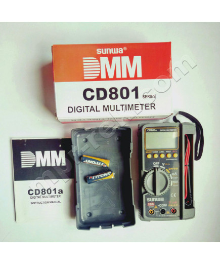 Мультиметр цифровий SUNWA CD801a (600В, 10A, 40МОм)