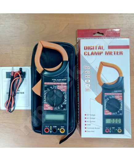 Токовые клещи DT266 (1000 А; AC: 750 V; DC: 1000 V; Ω: 20 КОм; Прозвонка цепи: до 200 Ом)