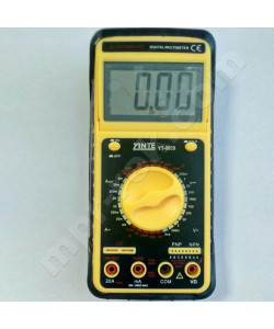 Цифровий мультиметр YINTE YT-0828 (1000В, 200МОм, 20А, 200мкФ, hFE) з відкидним екраном