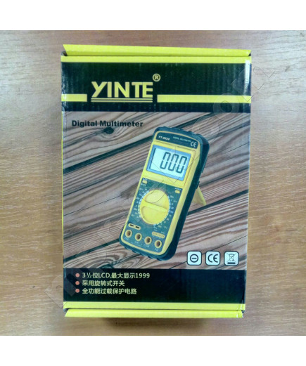 Цифровий мультиметр YINTE YT-0828 (1000В, 200МОм, 20А, 200мкФ, hFE) з відкидним екраном