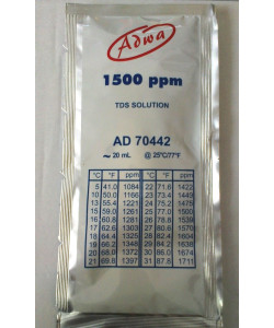 Калібрувальний розчин ADWA AD7442 для TDS-метрів 1500 mg/l ( ppm ). Угорщина. 20 ml