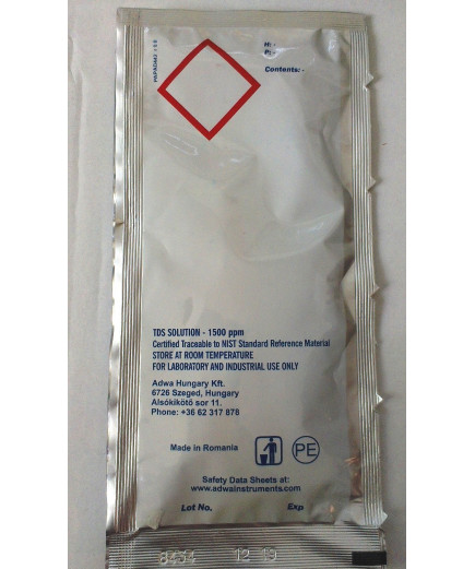 Калібрувальний розчин ADWA AD7442 для TDS-метрів 1500 mg/l ( ppm ). Угорщина. 20 ml
