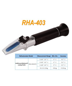 Рефрактометр RHA-403/ATC для пропіленгліколю, етиленгліколю, очищувальної рідини і рідини для батарей