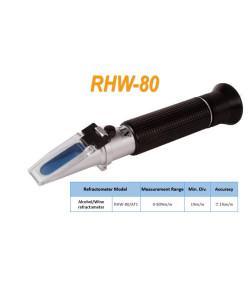 Рефрактометр RHW - 80ATC(REF501/511,HT511ATC), для вина, коньяку. Зі шкалою для алкоголю (0-80%w/w)