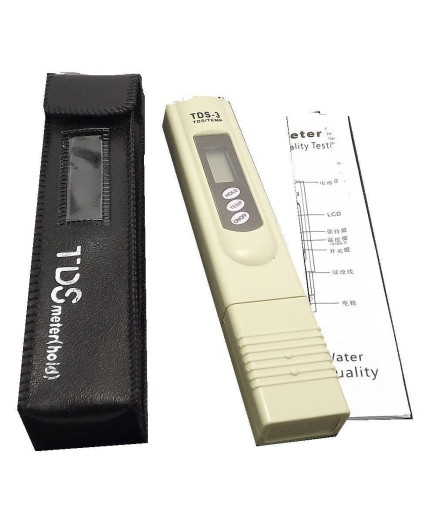 Портативний солемір TDS 3 з ручним калібруванням (0-9990ppm), визначник якості води
