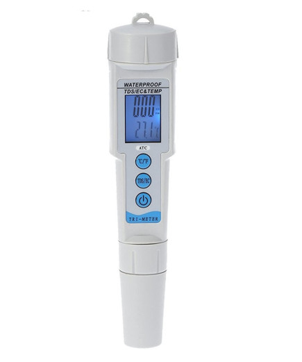 Комбінований вологозахищений EC/TDS/Temp метр TDS/EC-616