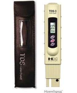 Портативний солемір TDS 3 (0-9990ppm), визначник якості води