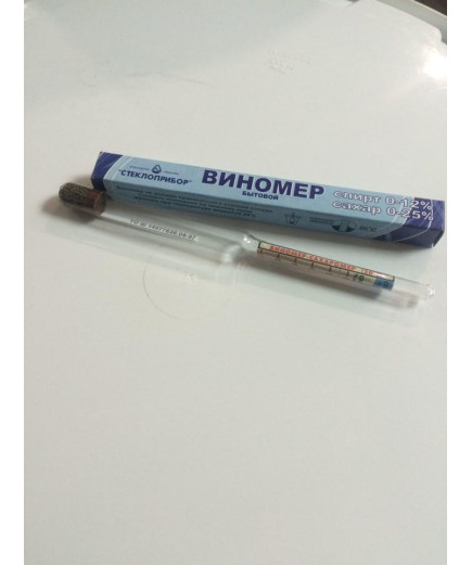 Виномер побутової,спирт 0-12, цукор 0-25