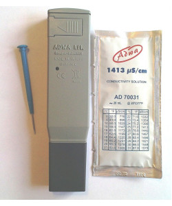 Вологозахищений кондуктометр ( EC-метр ) Adwa AD203 (0 - 1999 μs/cm) з АТС (Угорщина)