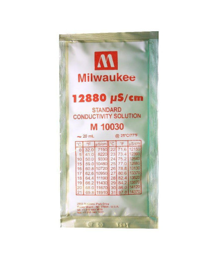Калібрувальний розчин M10030B 12880 μs/cm (мкСм) для кондуктометров MILWAUKEE 20мл