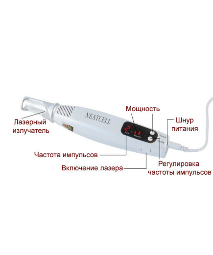 Лазер - ручка пикосекундная NEATCELL для видалення татуювань, татуажу і шкірних пігментацій(синій лазер)