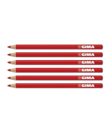 Олівець GIMA DERMATOGRAPH № 6, червоний