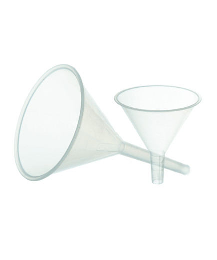 Воронка лабораторна пластикова поліпропілен