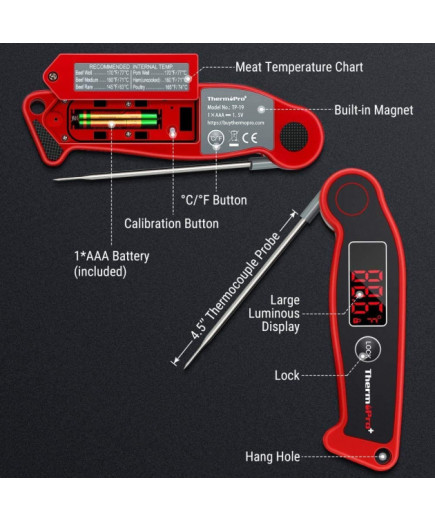 Термометр складаний ThermoPro TP19