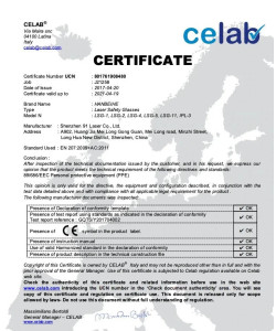 Окуляри захисні ОТОЅ 720RD 190 - 850 nm; O D: 6+