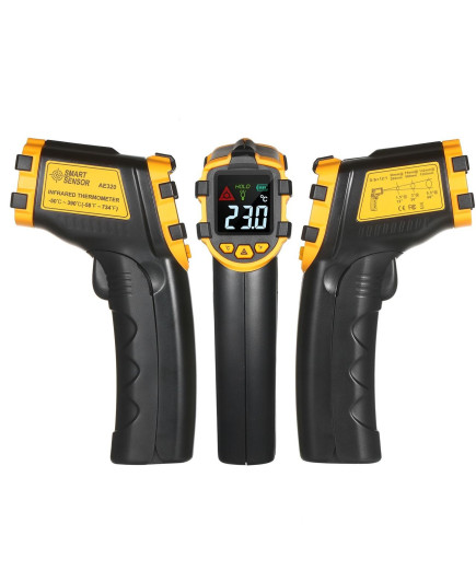 Інфрачервоний пірометр з лазерним покажчиком Smart Sensor AE320 (-50~390℃) DS: 12:1