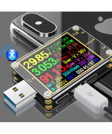 USB тестер Т18 + навантажувальний резистор 1А/2А
