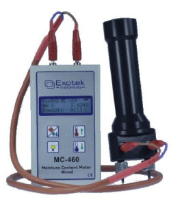 Професійний голчастий вологомір деревини EXOTEK MC-460 з виносним датчиком S-10