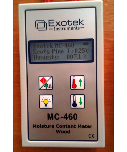 Професійний голчастий вологомір деревини EXOTEK MC-460 з виносним датчиком S-10