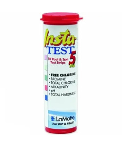 Тестові смужки для басейнів LaMotte Insta-TEST 5 Plus (6 параметрів, 50 шт.)