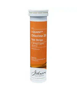 Тестові смужки на хлор до 20 ppm JTP J-QUANT Chlorine 20 (100 шт)
