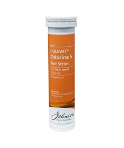 Тестові смужки на хлор до 5 ppm JTP J-QUANT Chlorine 5 (100 шт)