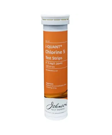 Тестові смужки на хлор до 5 ppm JTP J-QUANT Chlorine 5 (100 шт)