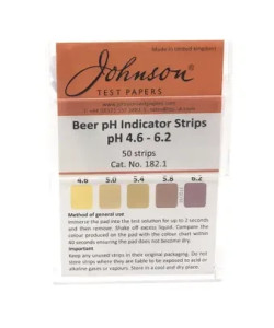Індикаторні смужки на pH пива 4.6-6.2 JTP Beer pH Indicator Strips (50 шт.)