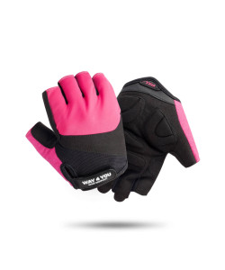 Спортивні фітнес рукавички для залу Pink w-1752S