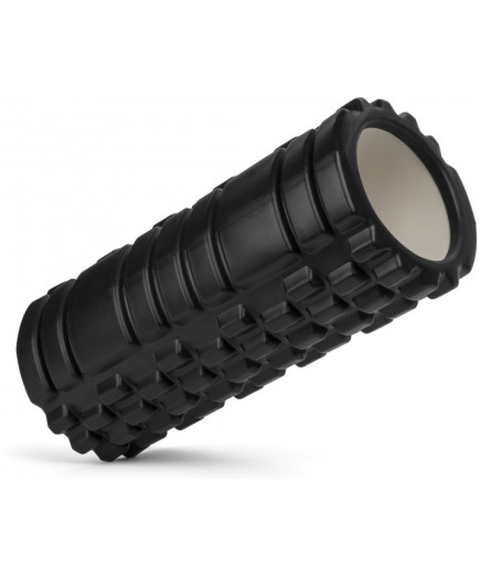 Масажний ролер Foam Roller (одноколірний) Чорний