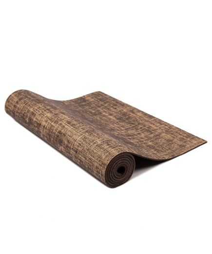 Килимок для йоги та фітнесу Jute 5мм brown