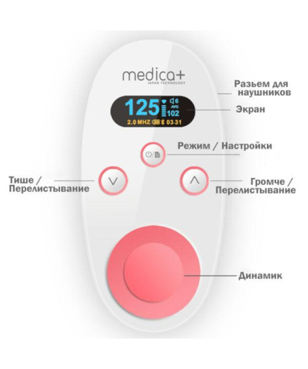 Фетальний доплер MEDICA+ BabySound 7.0