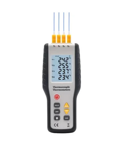 Цифровий термометр (4 канали, термопари K-типу) WALCOM HT-9815