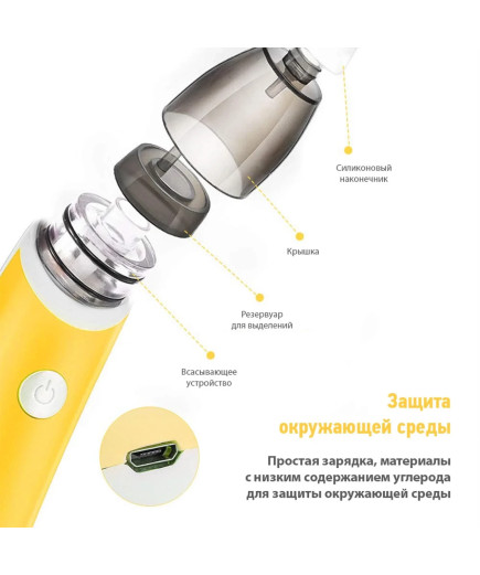 Назальний аспіратор (СОПЛЕОТСОС) NOSE CLEANER 3.0 (ЯПОНІЯ)