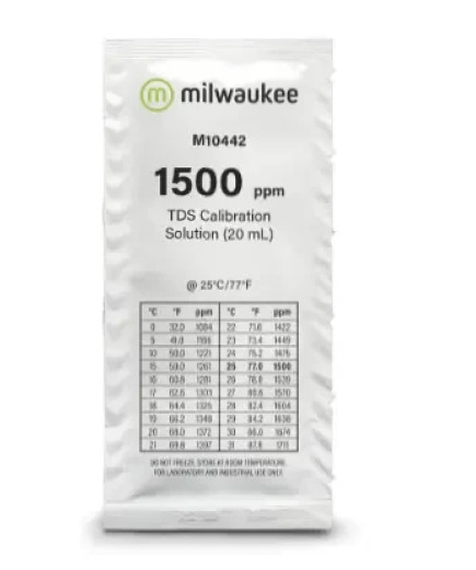 Калібрувальний розчин Milwaukee M10442 для TDS-метрів 1500 mg/l (ppm), 20 ml