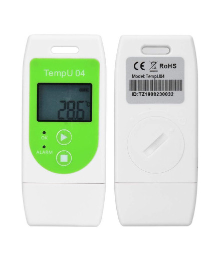 Реєстратор температури TempU04 (-30...+ 60 °C, пам'ять 32000, PDF, ПЗ не потрібно) IP65
