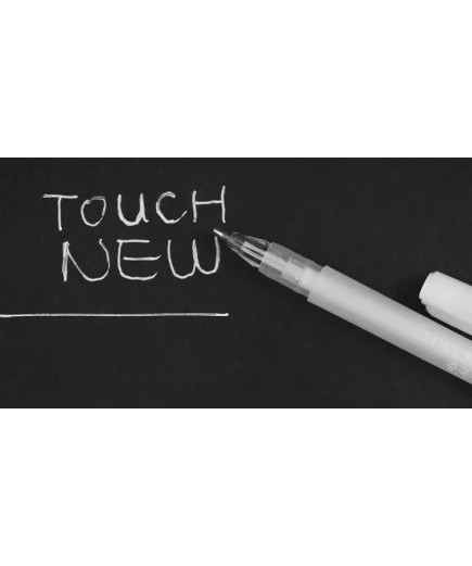 Ручка-маркер для розмітки Touchnew, товщина пера 1 мм, білий колір