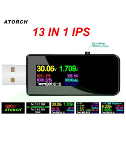 USB-тестер Atorch U96 13-в-1. Цифровий вольтметр, амперметр
