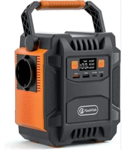 Зарядна станція (200W, 48000 мАг, 220В, USB, PD, 12В, ліхтар) FLASHFISH A201