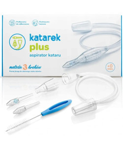 Аспіратор вакуумний назальний Katarek Plus (соплевідсмоктувач) з розбірною камерою від 0 до 12 років,
