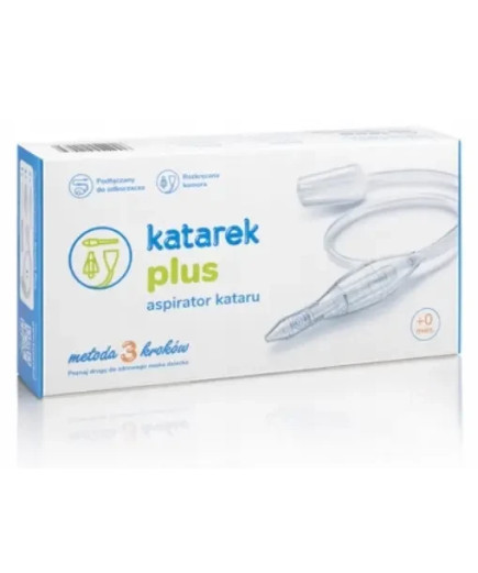 Аспіратор вакуумний назальний Katarek Plus (соплевідсмоктувач) з розбірною камерою від 0 до 12 років,