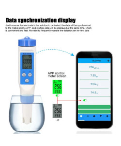 Комбінований вимірювач PH/TDS/ЄС/Salinity/Temp метр BLE-9909