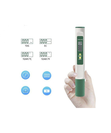 Солемер-кондуктометр 3в1 TDS/EC/Temp YY-200 (0-9990 ppm, 0 - 9990 μS/cm)