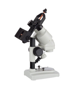 Портативний стереомікроскоп AmScope SE120Z-TMD з тримачем для смартфона