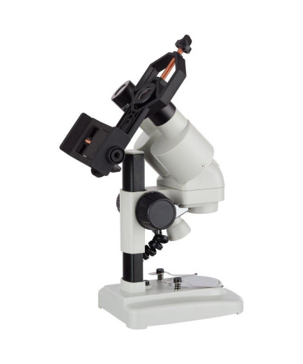 Портативний стереомікроскоп AmScope SE120Z-TMD з тримачем для смартфона