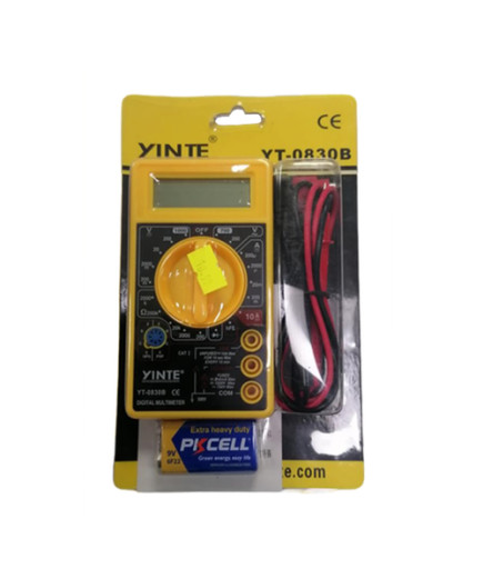 Цифровий мультиметр YINTE YT-0830B (1000В, 200мА, 10А, 2МОм, hFE)