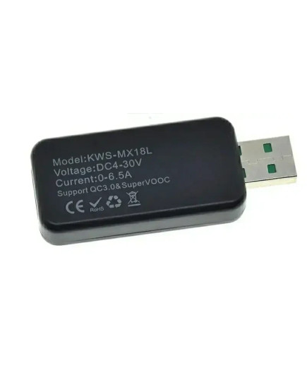 USB-тестер KWS-MX18 (тестер потужності USB зарядок)