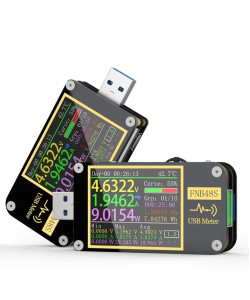 USB тестер FNIRSI FNB48S (без Bluetooth) PD QC тригер протокол швидкої зарядки