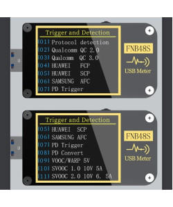 USB тестер FNIRSI FNB48S (без Bluetooth) PD QC тригер протокол швидкої зарядки