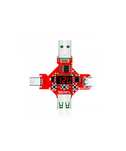 QC2.0/3.0 + PD 2.0/3.0 Тригер 5 V 9 V 12 V 15 V 20 V 2 в 1 USB Trigger PQ30 Tester Led